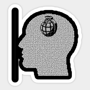 overthinking Sticker